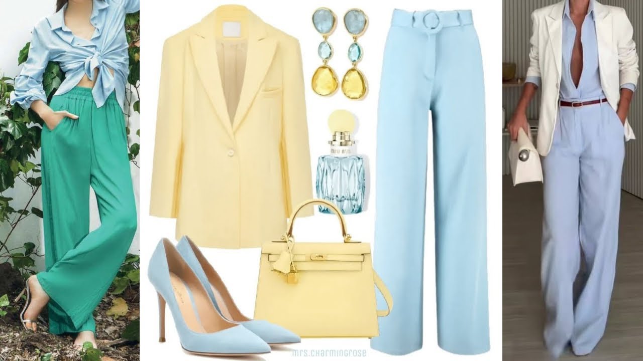 COLORES DE MODA 2025/ COMO COMBINAR EL COLOR AZUL CELESTE