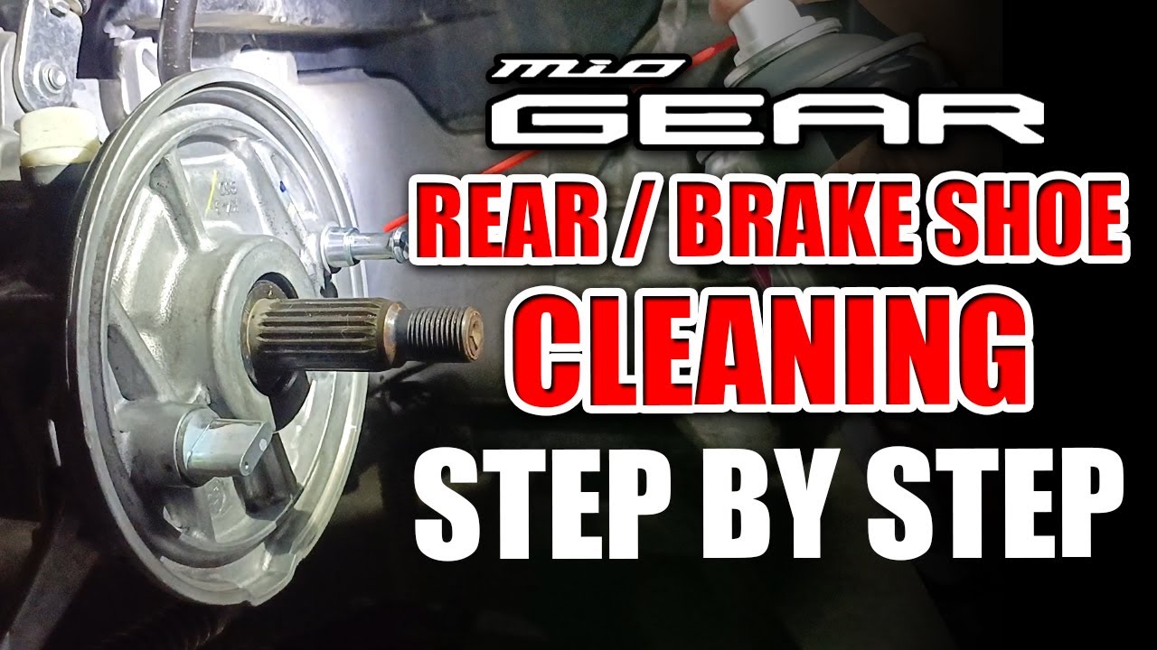 Mio Gear Rear Brake Shoe Cleaning STEP BY STEP #miogear #miogearbrakeshoe
