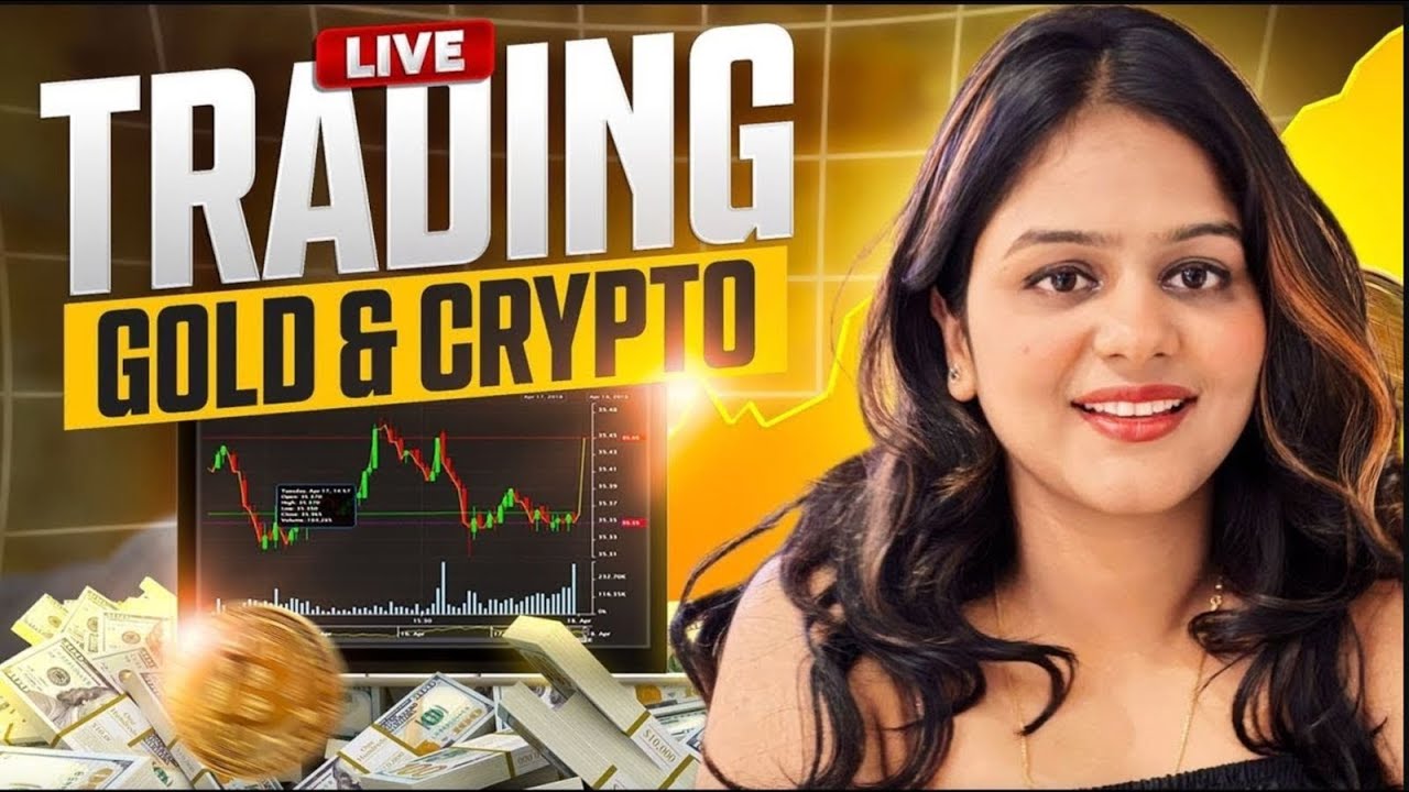 GOLD  AND CRYPTO LIVE TRADING  || 9 FEB  || @TheTradingFemme   @thetradingfemmedipika