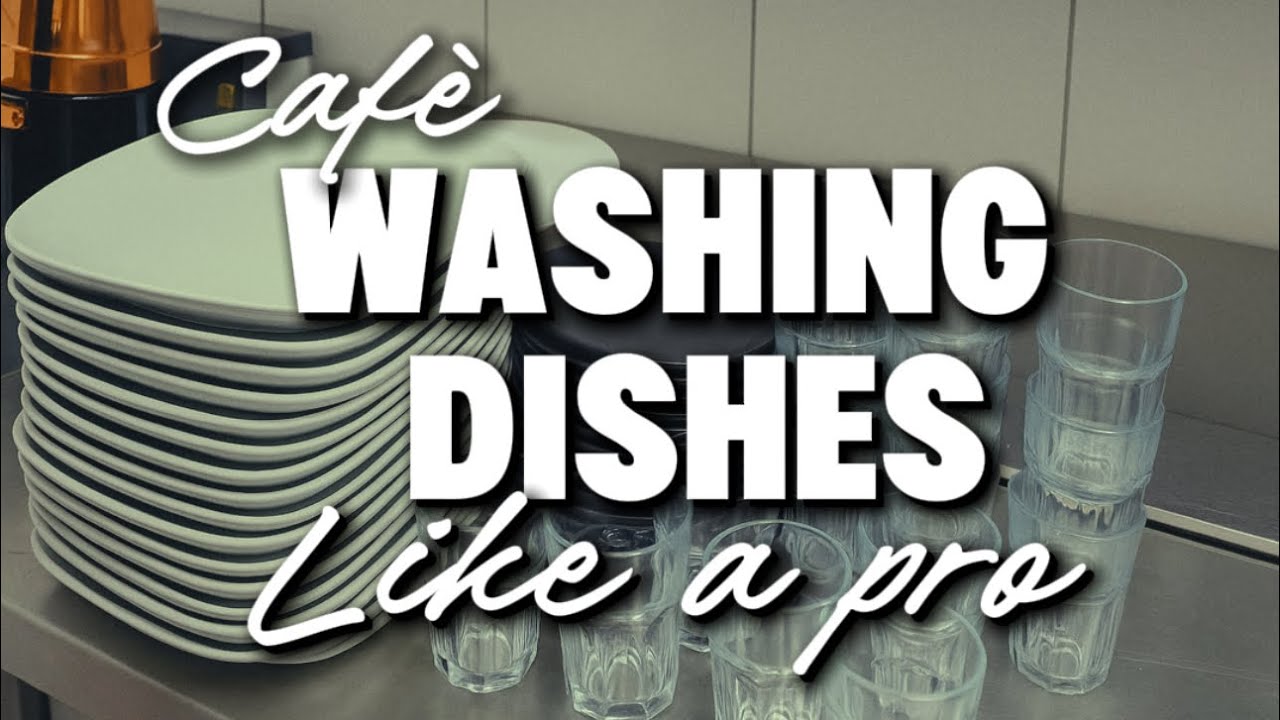Washing Dishes Like a Pro – Café POV (4K)