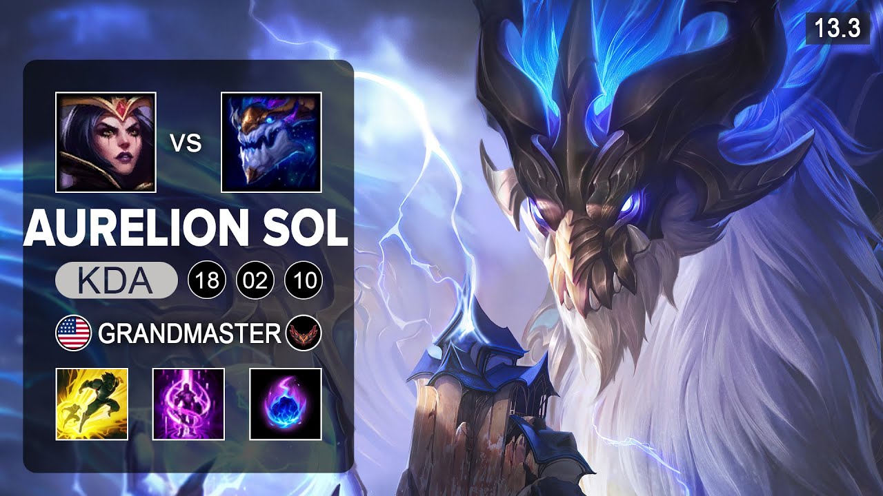 Aurelion Sol vs LeBlanc Mid - NA Grandmaster - Patch 13.3 Season 13