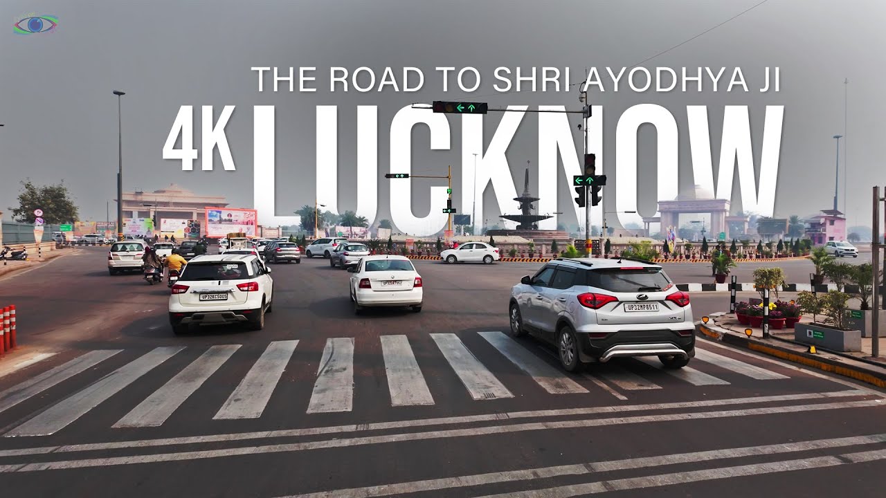 Driving in Lucknow - Road To Shri Ayodhya Ji - 4K 60FPS
