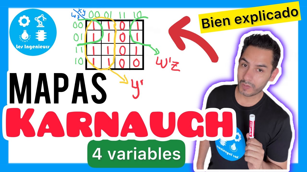 ✅MAPAS de KARNAUGH 4 VARIABLES | LO VAS a APRENDER si o Si| ELECTRÓNICA DIGITAL