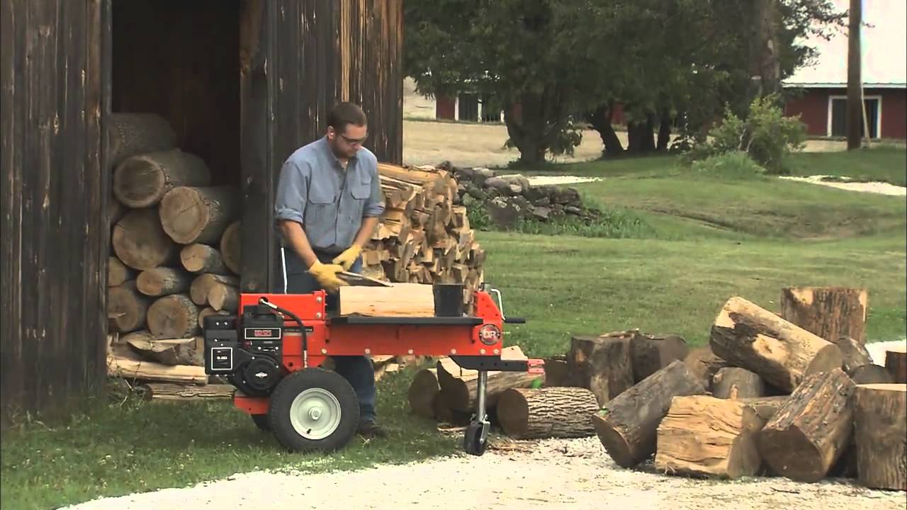 Split Wood in Half the Time   DR Power Dual Action Log Splitters   YouTube