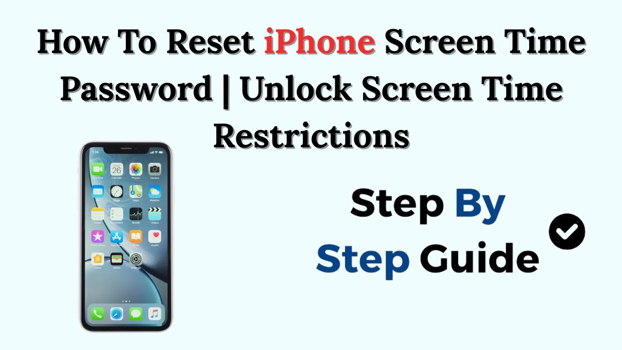 How To Reset iPhone Screen Time Password | Unlock Screen Time Restrictions