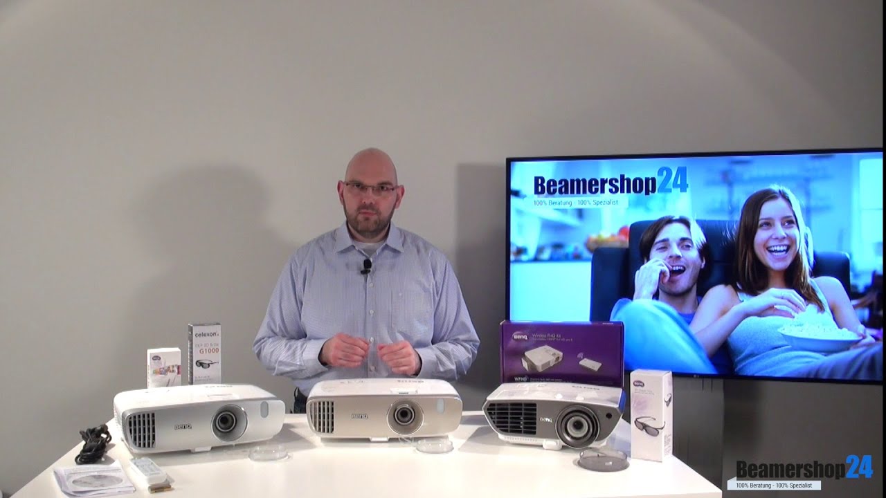 BenQ W1110 & BenQ W2000 & BenQ W3000 - BenQs 3D Full HD Heimkino Beamer