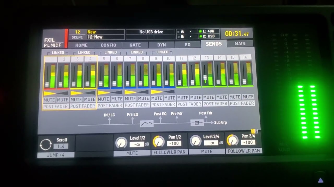 behringer x32 compact sound setup
