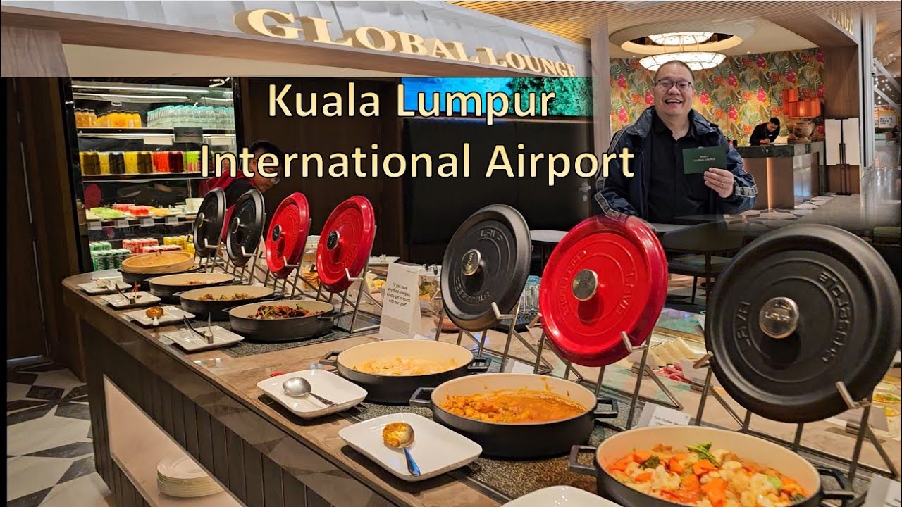 Is this the BEST Airport Lounge in Malaysia? | Global Lounge, Kuala Lumpur International Airport
