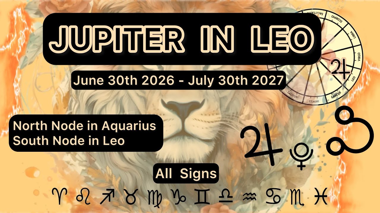Юпитер и Южный узел во Льве 2026&ndash;2027 ✨ Цикл затмений на оси Водолей / Лев приносит масштабные пе...