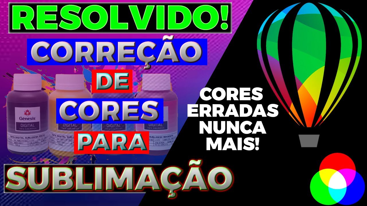 🚨[RESOLVIDO] Como CORRIGIR as CORES na SUBLIMAÇÃO - Perfil de cores ICC - Gênesis [2021]