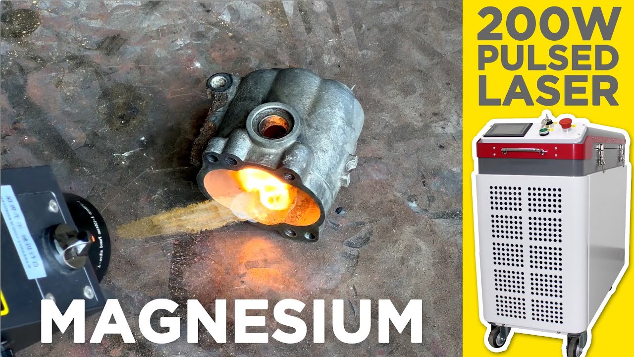 Laser Cleaning Magnesium with 200w Pulsed Laser Cleaner