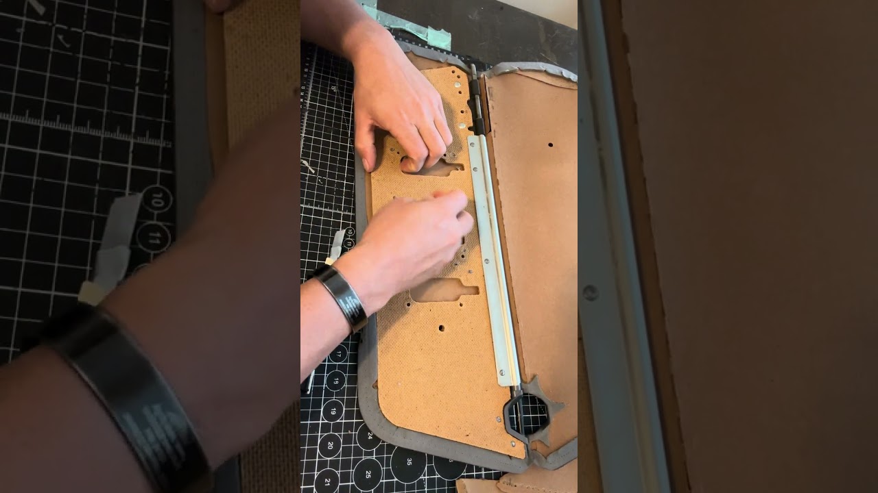 OBS sun visor tear down for refurbish -part 1