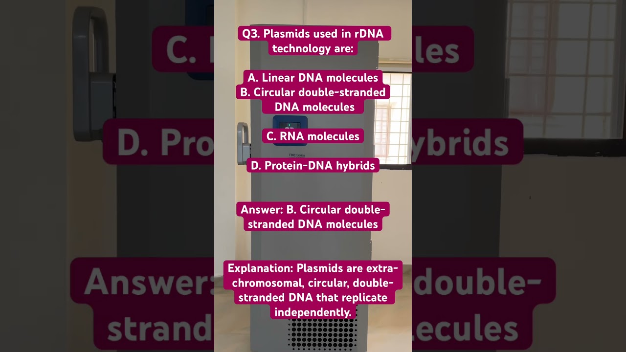 Recombinant DNA Technology || MCQ. 3 || @AkyBiotech #rdt