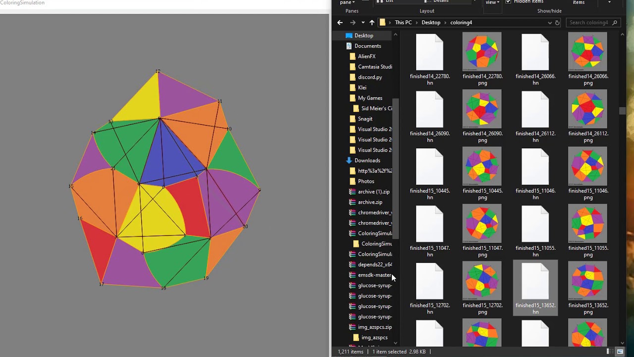 Hadwiger Nelson tiling search & simulator