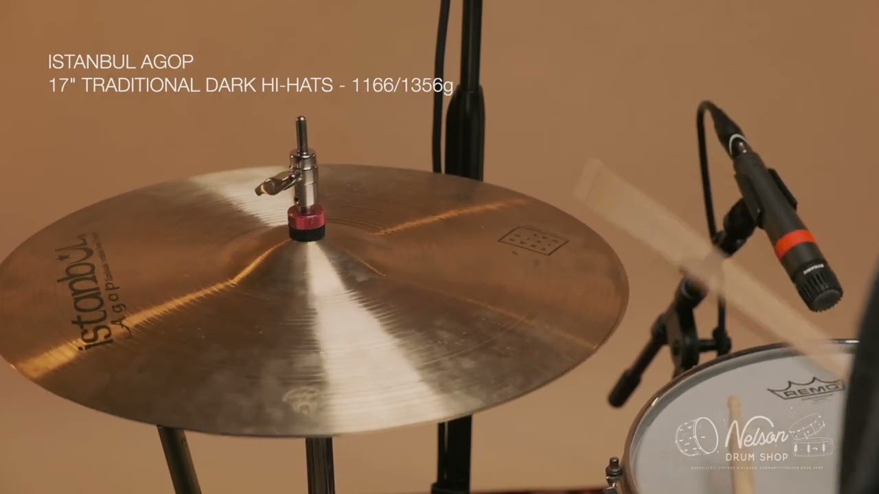 17" Istanbul Agop Traditional Dark Hi-Hats - 1166/1356g