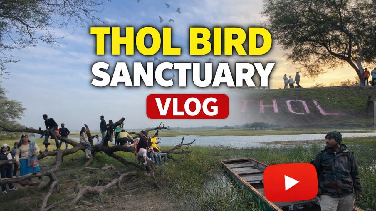 Thol Bird Sanctuary Ahmedabad | Hidden Temple Omkareshwar | Sunday Bike Ride Vlog