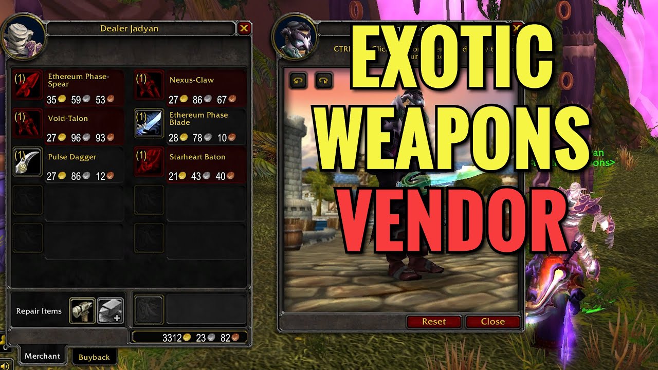 TBC Exotic Weapons Vendor Location In Netherstorm, Stormspire (WoW TBC)