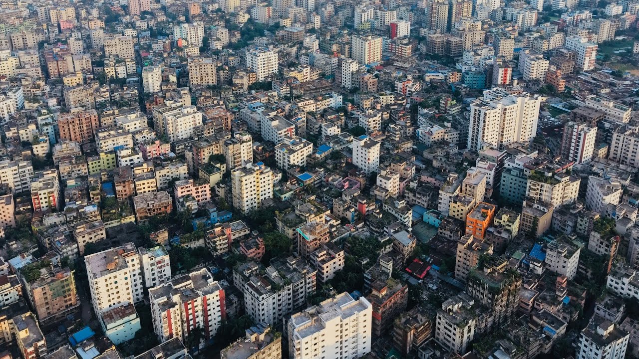 Dhaka City looks magical when seen from the sky — this evening drone shot says it all #Dji #Djidrone