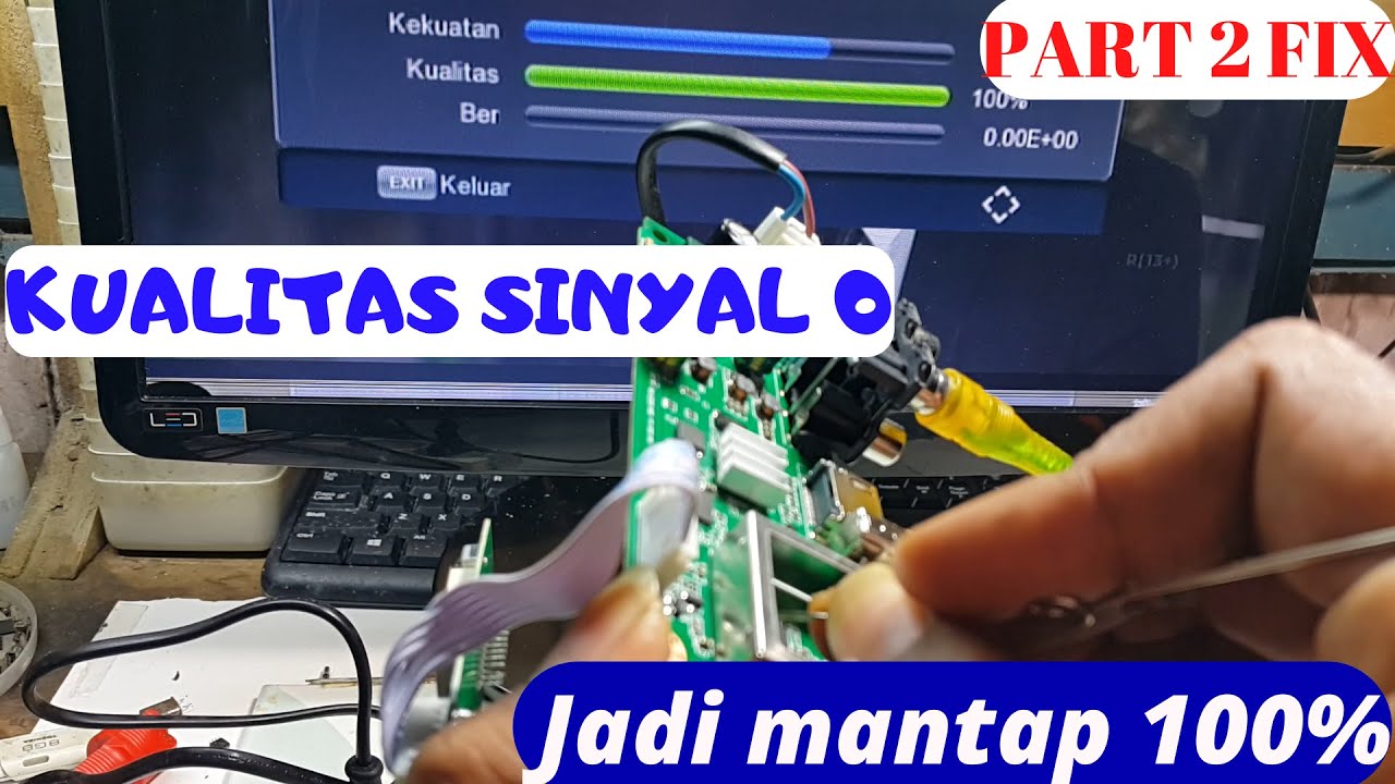 SET TOP BOX STB T2 sinyal kualitas 0% || PART 2 BERES