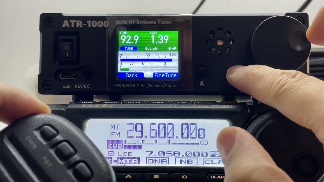 ATR-1000 HF Antenna Tuner Memory Method