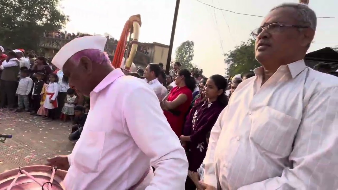 वडगाव झांजे पारंपारिक ढोल लेझीम पाऊंड 2025