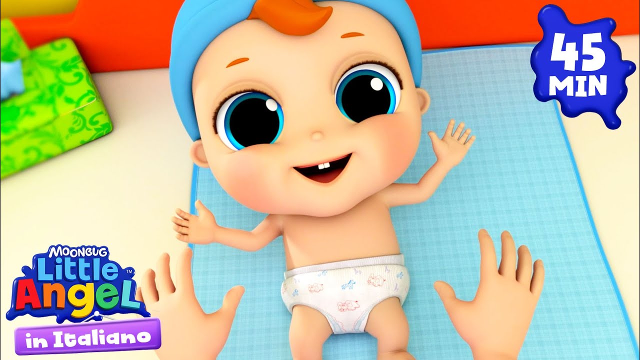 Dove &egrave; Finito il Mio Piedino? | Little Angel Italiano | Cartoni Animati con Gianni Piccino