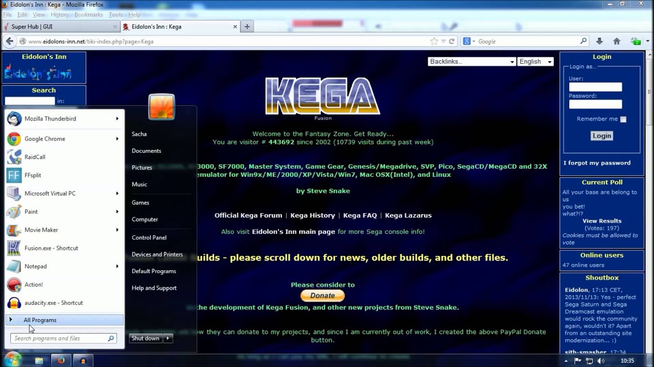 How To - KEGA Fusion Netplay