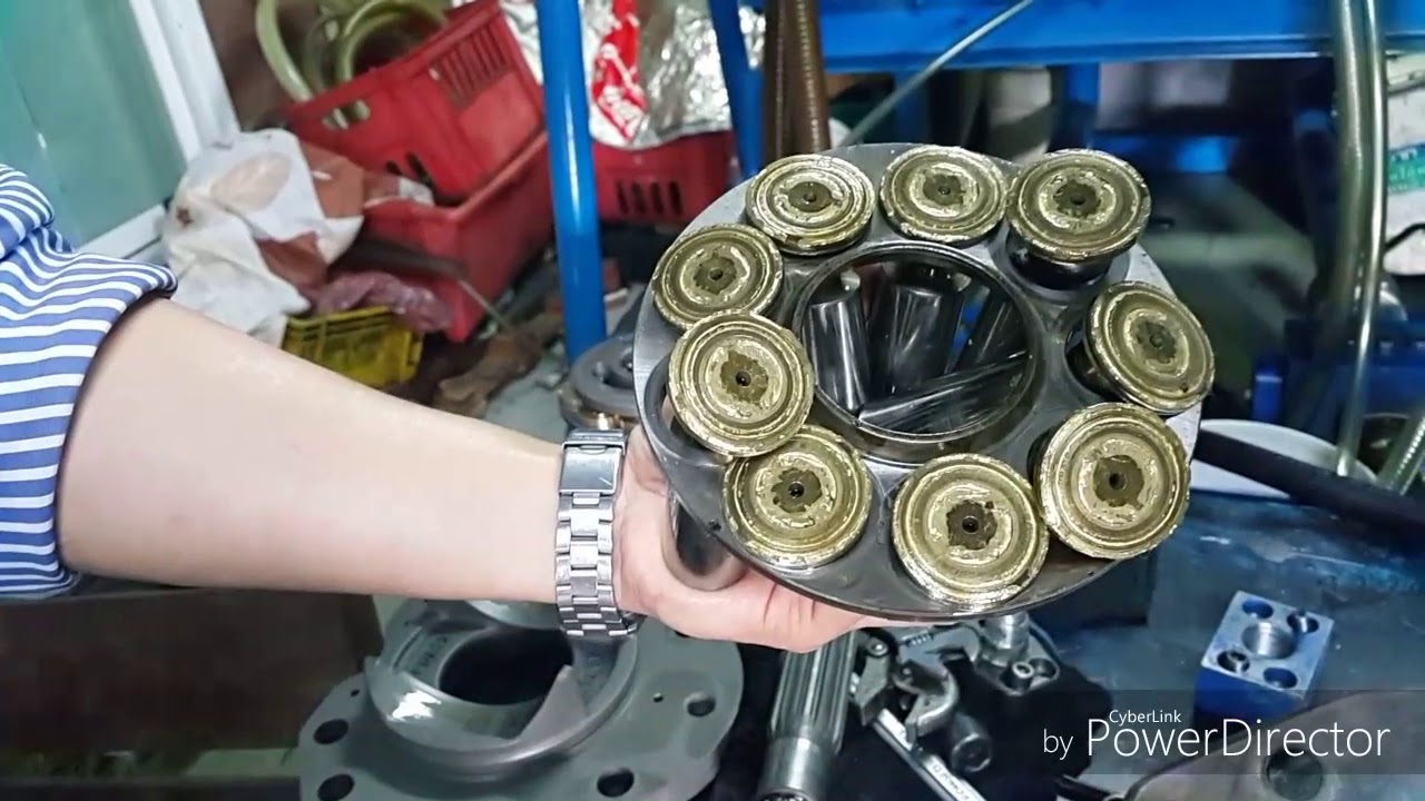 ถอดตรวจเช็คประเมิน ปั้มรถขุด PISTON PUMP KAWASAKI 