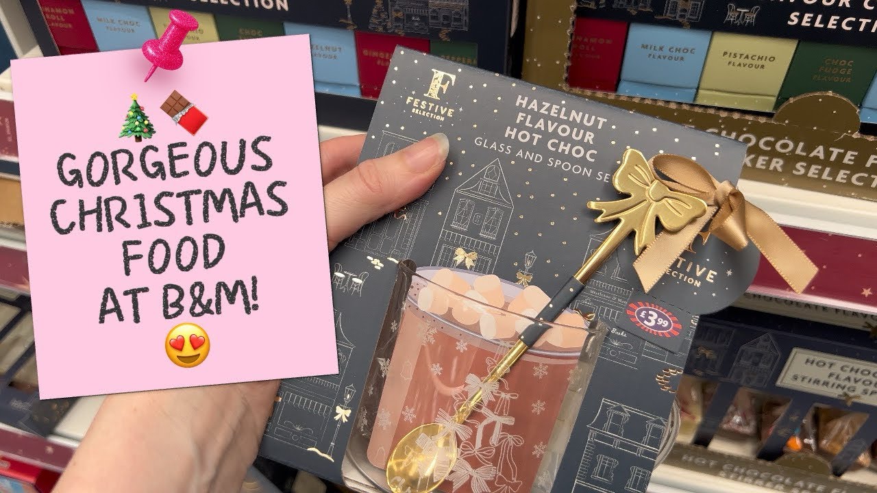 COME SHOPPING WITH ME! 🛍️ NEW IN CHRISTMAS FOOD AT B&M & PRICES! 🎄✨
