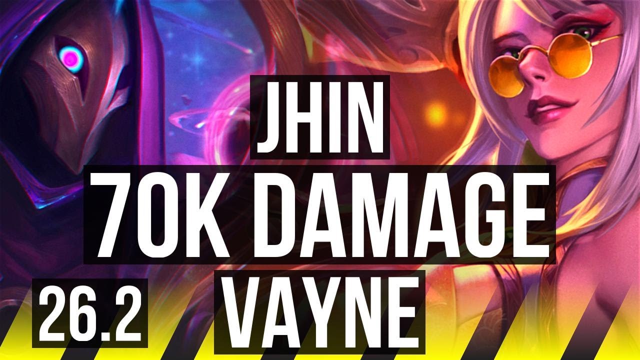 JHIN & Janna vs VAYNE & Sona (ADC) | 70K damage | EUW Master | 26.2