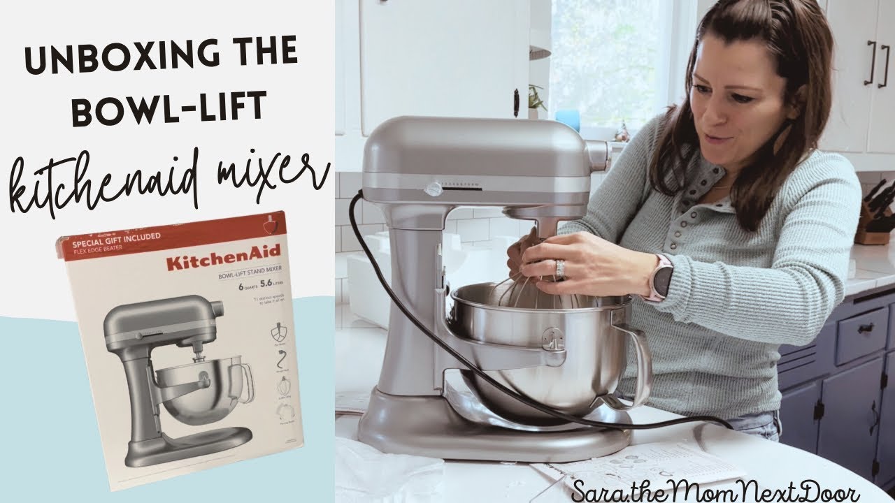 Unboxing the KITCHEN AID 6 quart bowl lift stand mixer from Costco 2023
