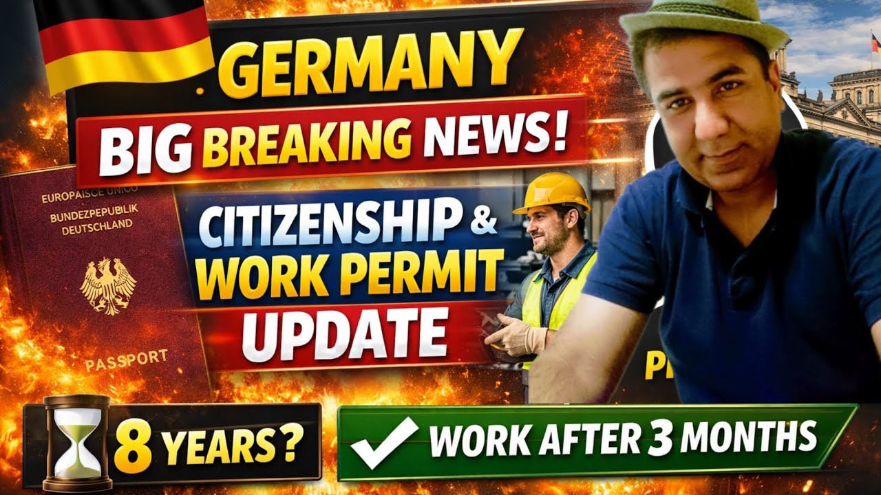 Germany Big Breaking News: Citizenship & Work Permit Update