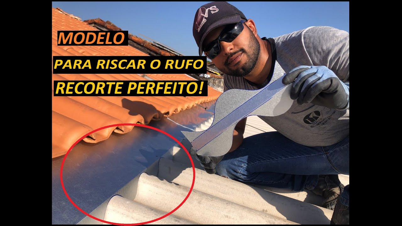 RECORTE PERFEITO! FAÇA VOCÊ MESMO O MOLDE PARA RECORTAR RUFOS!