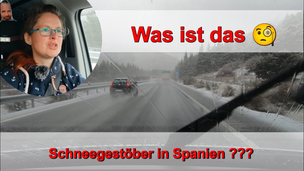 Schneegestöber in Spanien😳 Wandern am Stausee & netter Schnack mit der Polizei | AbenteuerBulli 6 🚐