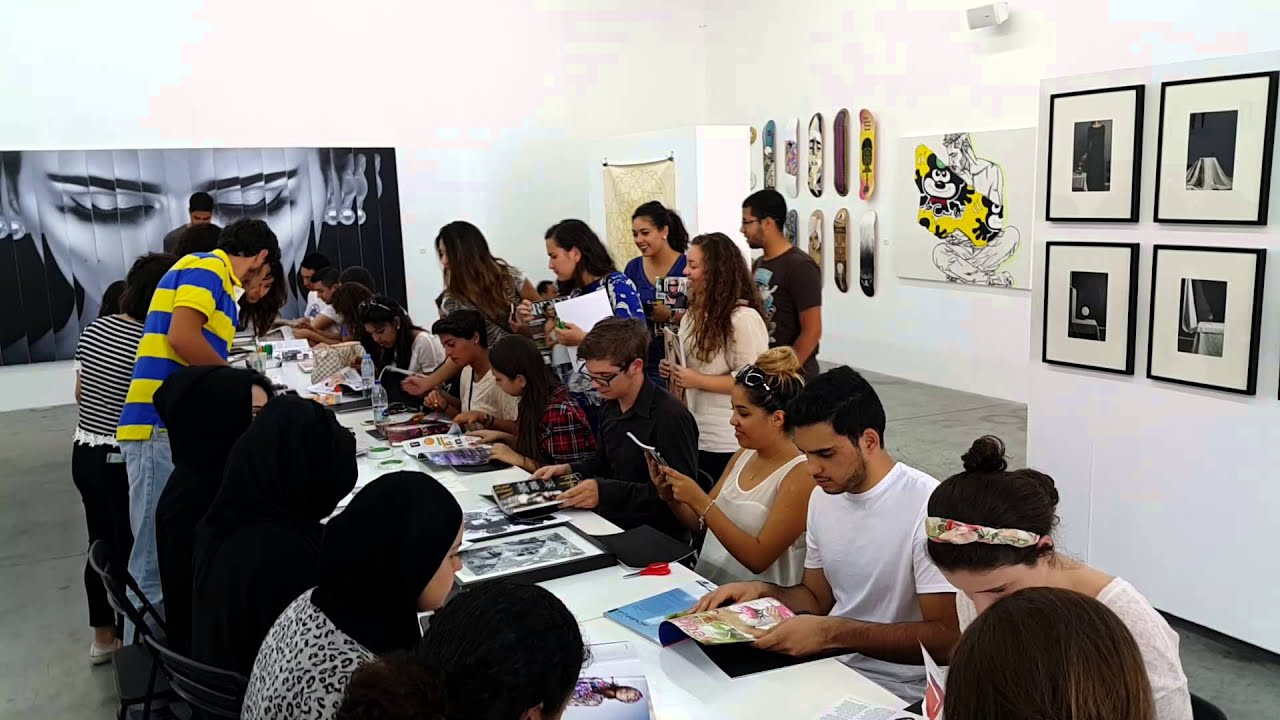 At FN Designs with artist Mohammed Hindash