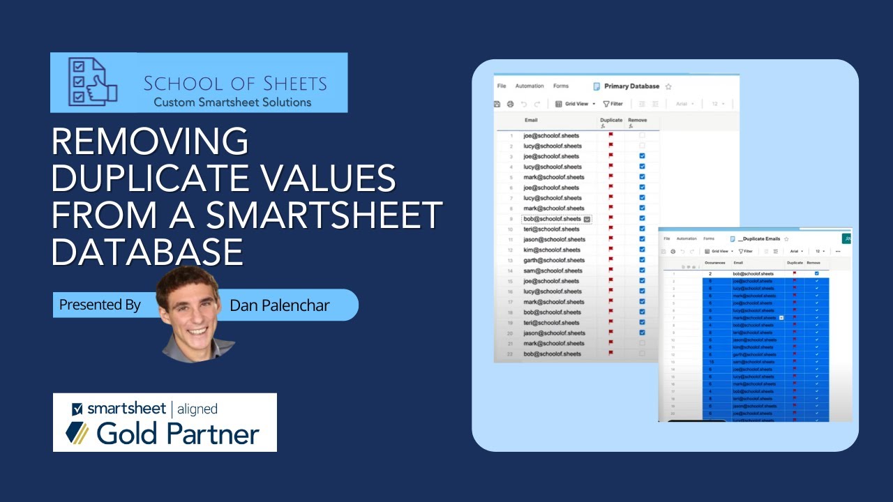 Removing Duplicate Values from a Smartsheet Database | Smartsheet Tutorial