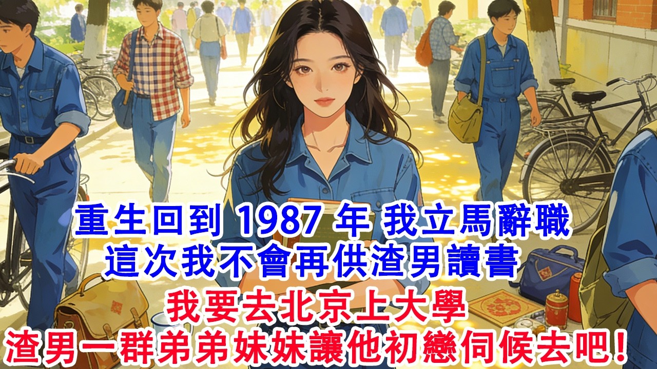 【完結爽文】重生回到1987年 我立馬辭職  這次我不會再供渣男讀書 我去要去北京上大學  渣男的一群弟弟妹妹讓他初戀伺候去吧！#故事 #重生 #爽文 #重生故事 #情感 #小說 #完結 #動漫