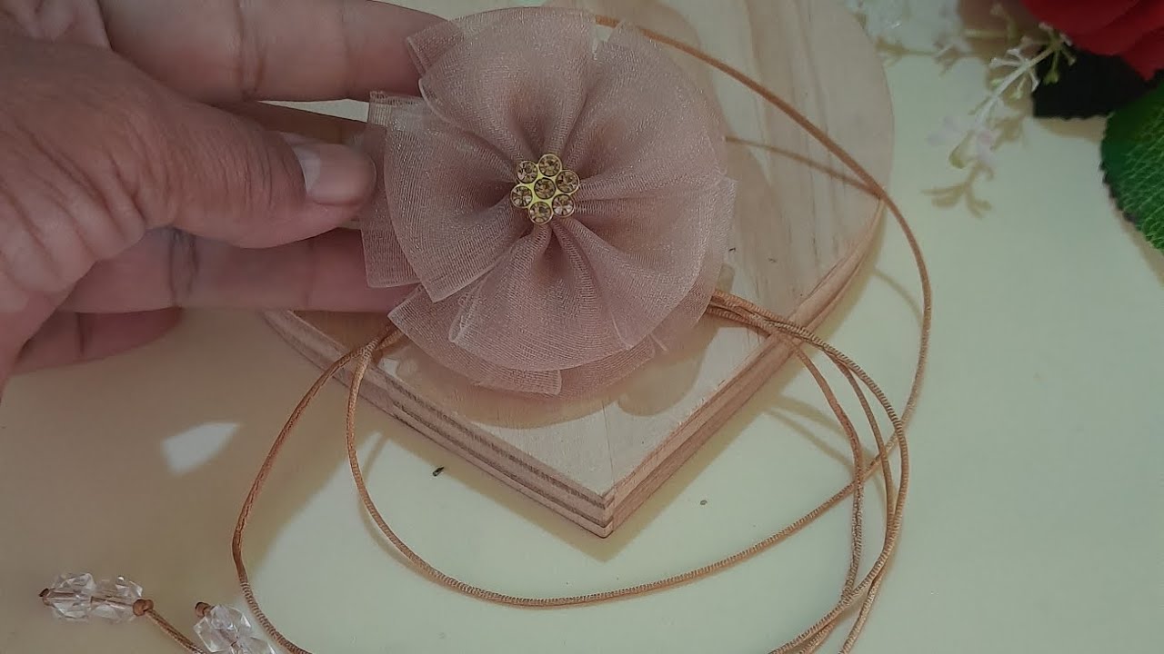 Choker de Flor/Tendência/@Ateliê Tiça Laços2807