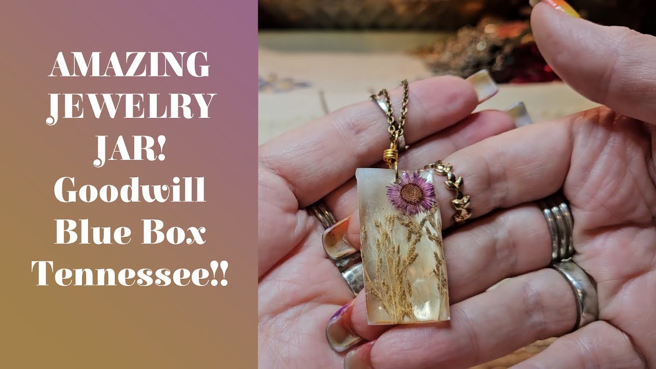 AMAZING JEWELRY JAR! Goodwill Blue Box Tennessee!!