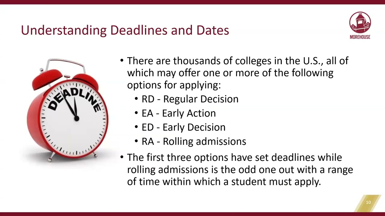 Tiger Talks Tuesdays | A Deep Dive into Applying to Morehouse | Oct. 3, 2023