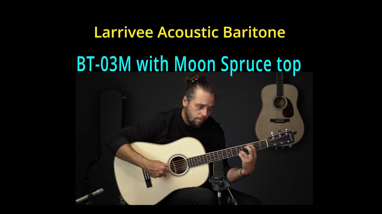 Larrivee BT-03M Acoustic Baritone | Moon Spruce and Mahogany