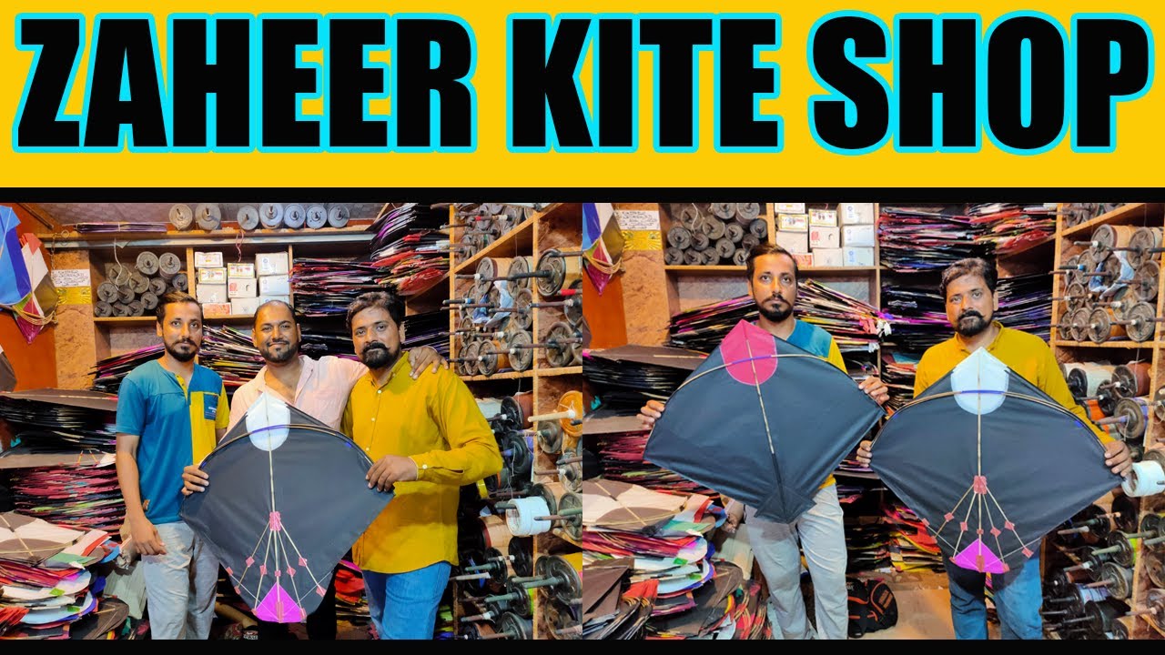 Karachi Famous Kite Shop Zaheer Kite Store  All Kinds Of Manjha Kites Saadi Charkhi Patang Baazi