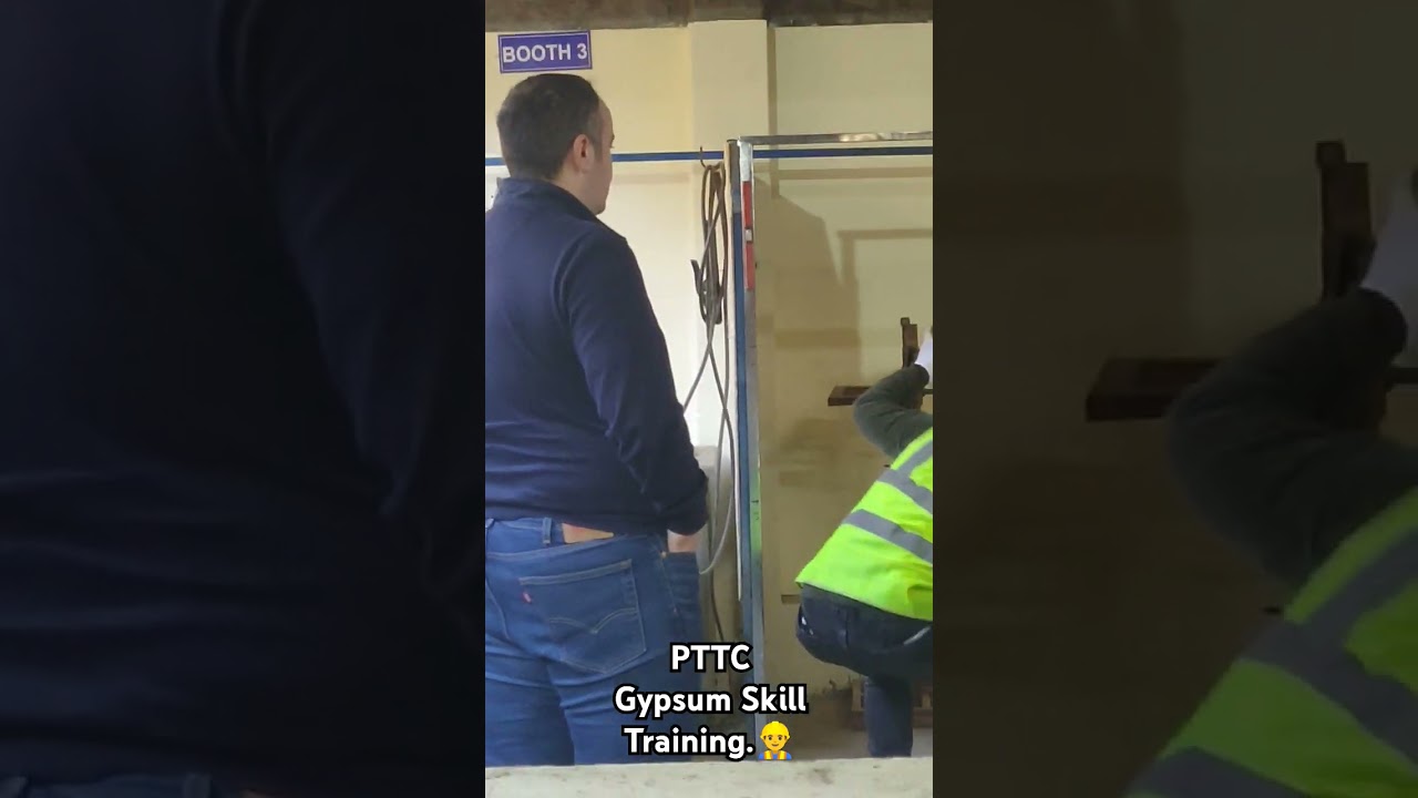 Gypsum skill work video.