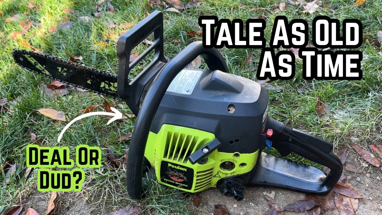 15$ Yardsale Chainsaw, Let's See What It Needs -- 2015 Poulan Wood Shark P3314WSA