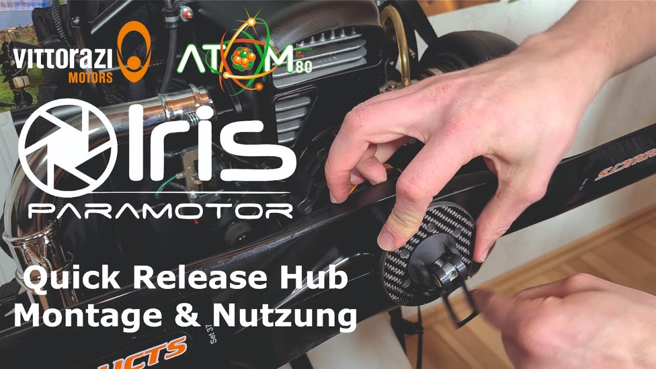 Atom80 Quick Release Hub - Propeller ohne Werkzeug Wechseln - Iris Paramotor & Bene ParamotorGermany