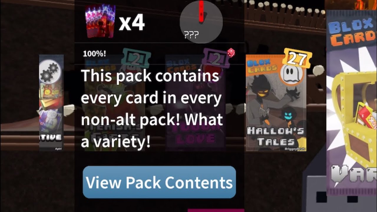 Blox cards - Spending 100k+ BB on card packs