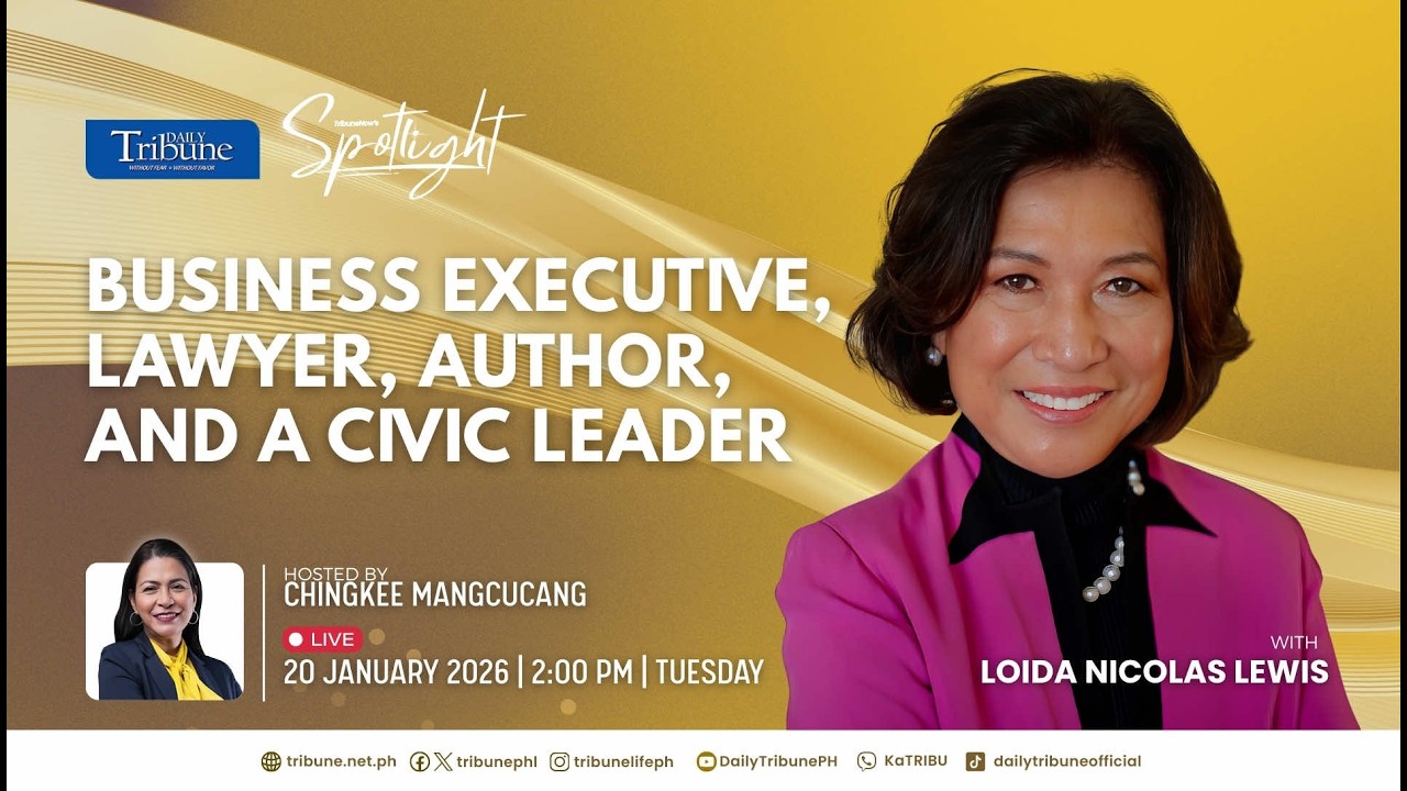 REPLAY: Trailblazing Journey of Loida Nicolas Lewis I Spotlight I 20 January 2026 I Tuesday