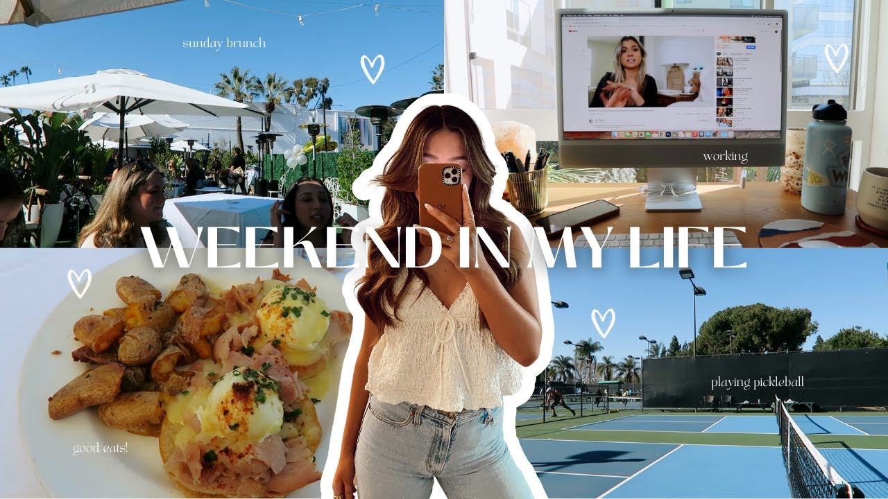 Weekend in My Life: playing pickleball, going out, sunday brunch & more!