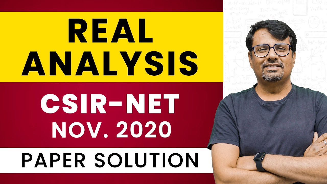 CSIR UGC NET | 26- Nov 2020 - Paper Solution | Real Analysis
