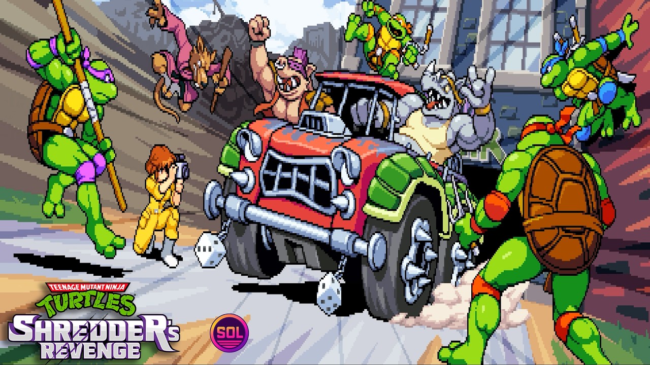 Mutants Over Broadway!  Donatello VS Turtle Tenderizer - TMNT Shredder´s Revenge